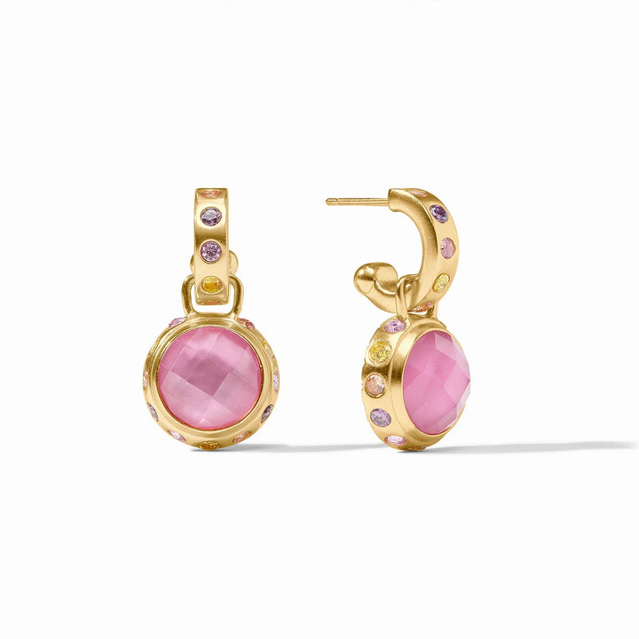 Rainbow Hoop & Charm Earring | +Colors