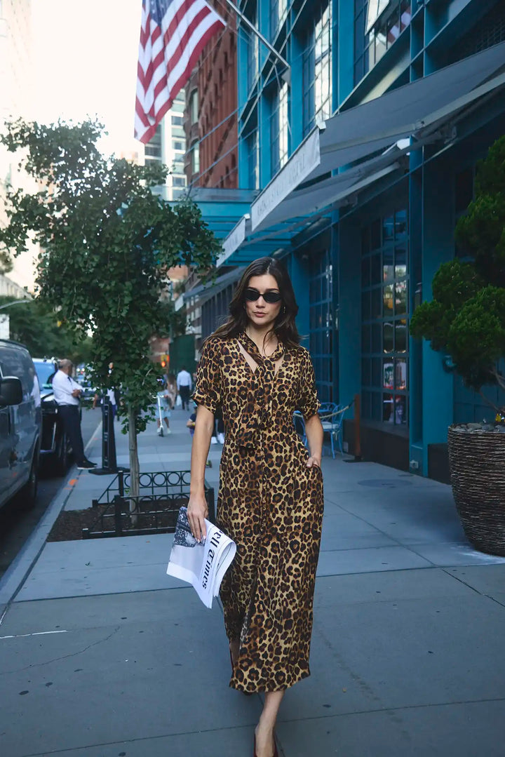 Redmond Dress | Soho Leopard Camel