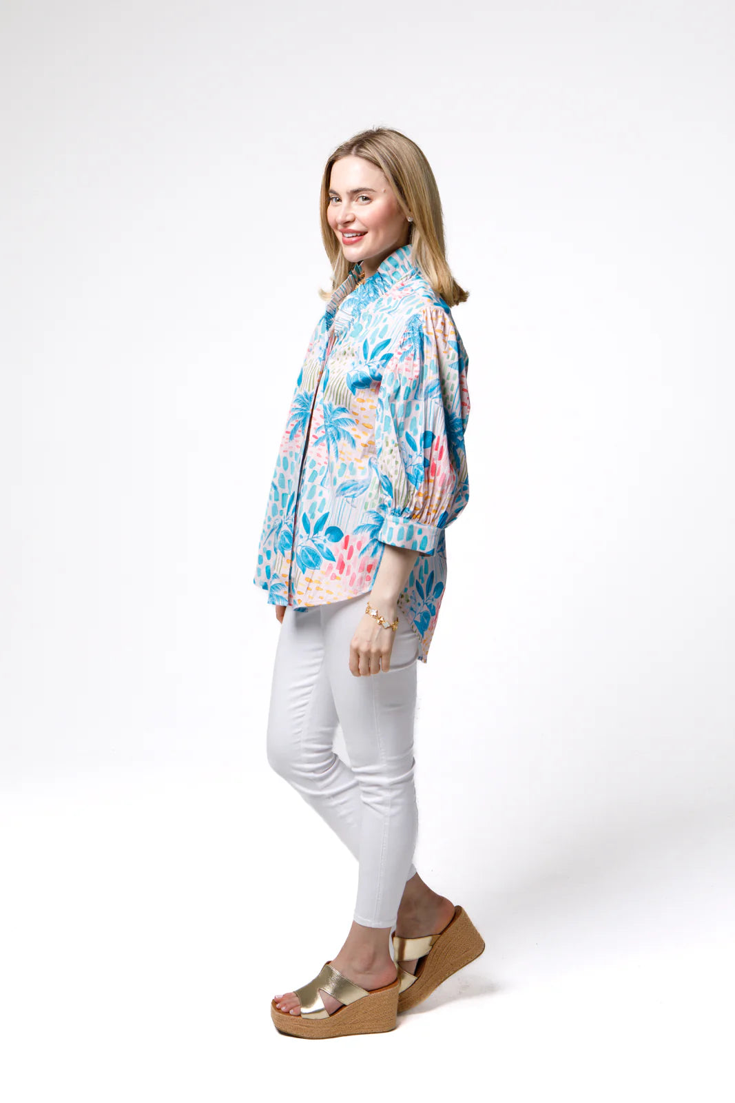 Laura Top | Key West Toile - Charlotte's Inc