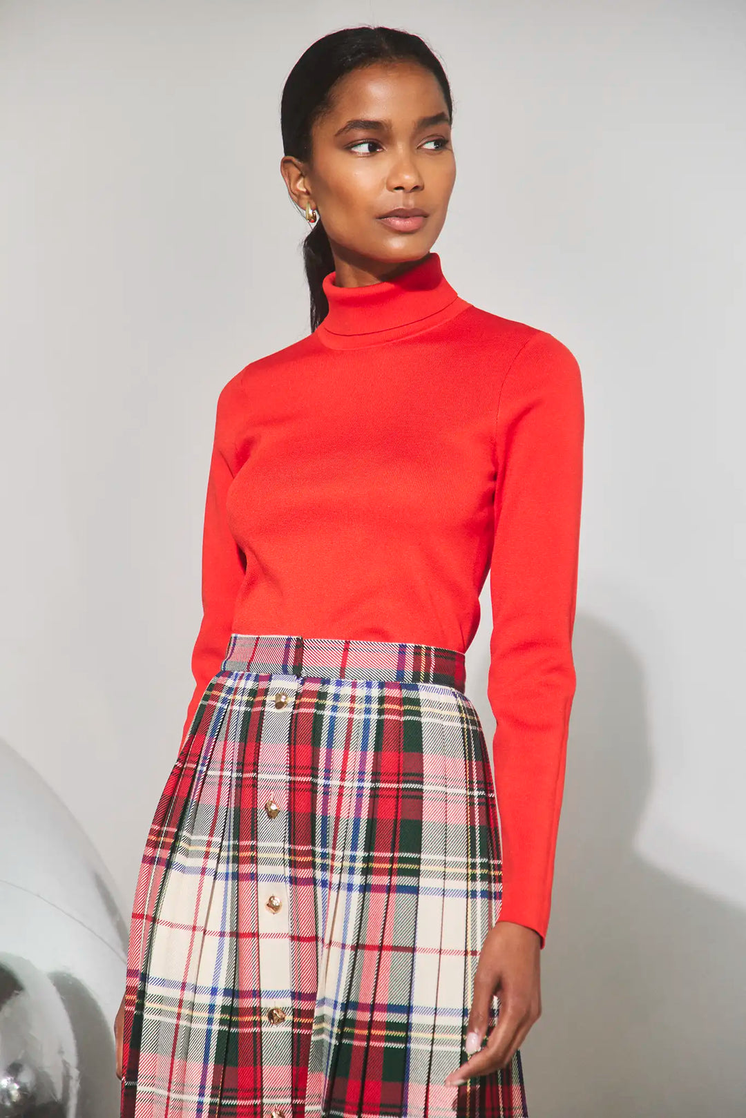 Roen Turtleneck | Crimson Red