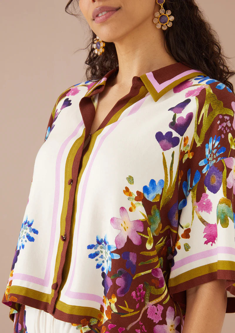 Roxy Shirt | Prarie Floral Cinnamon