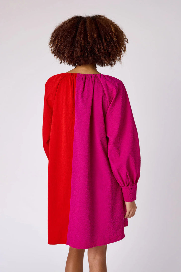 Bentley Dress | Sangria Color Block