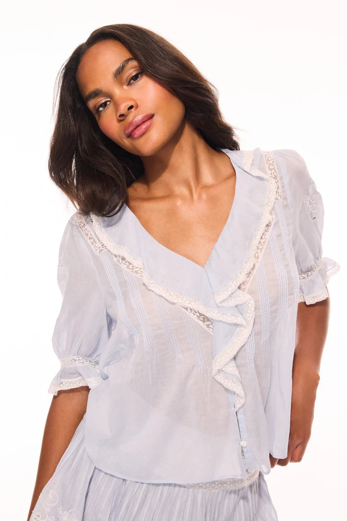 Sinora Top | Pale Blue