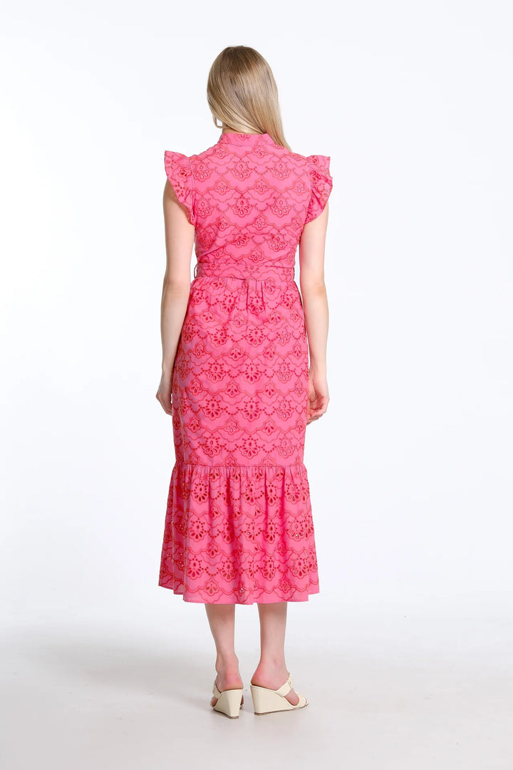 Taylor Dress | Island Pink Eyelet