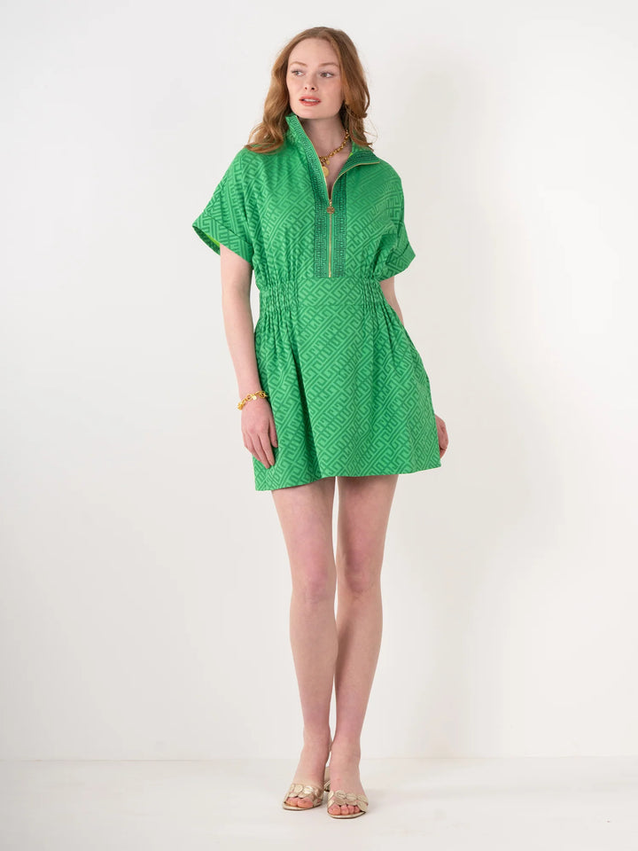 Pullover Dress | Fairway Green Monogram