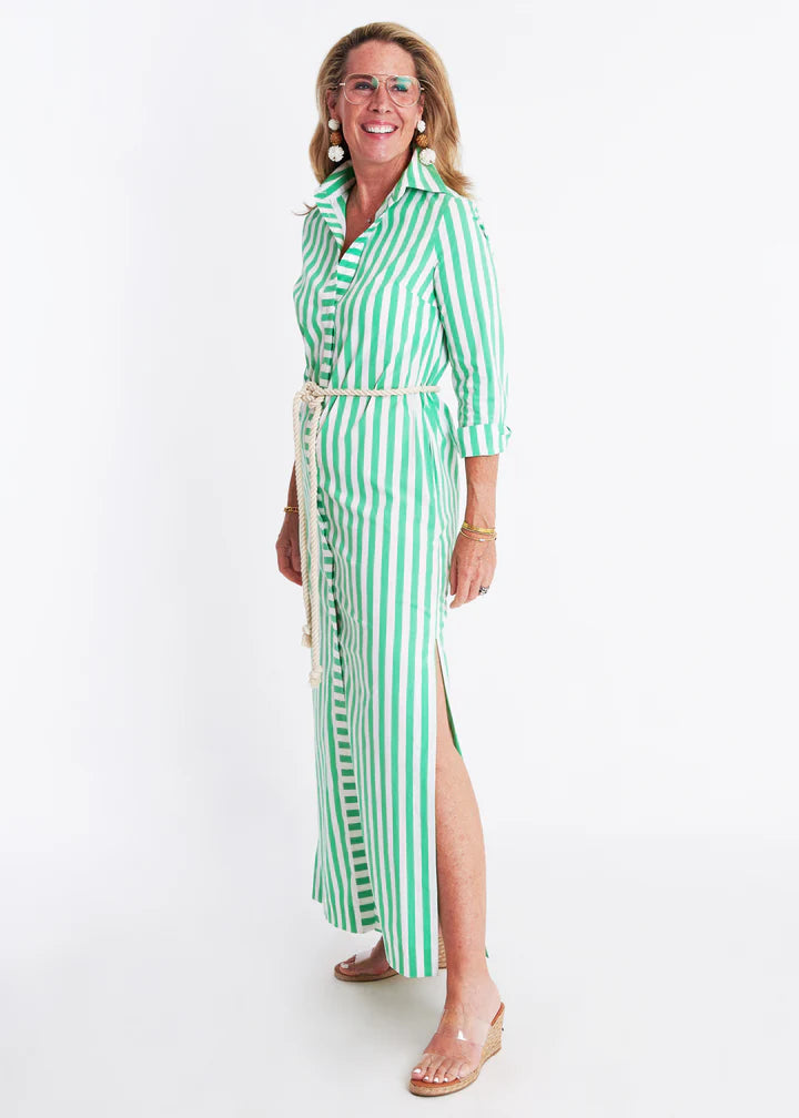 Monteith Caftan | Green Stripe