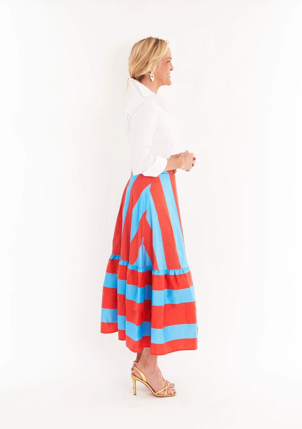Trask Skirt | Americana Stripe - Charlotte's Inc