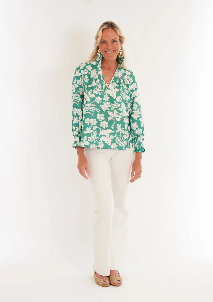 Aspen Blouse | Lingren Verde - Charlotte's Inc