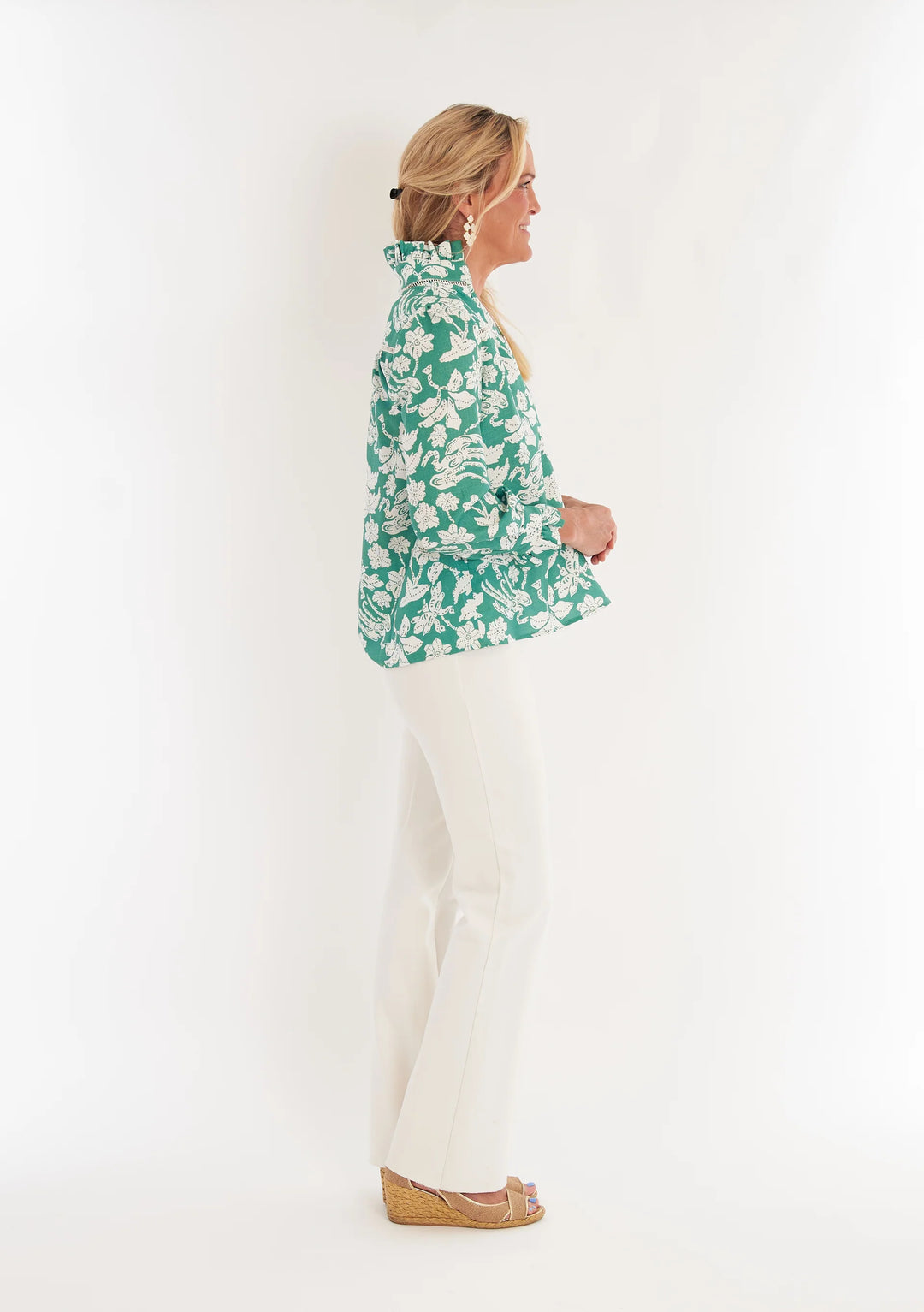Aspen Blouse | Lingren Verde - Charlotte's Inc