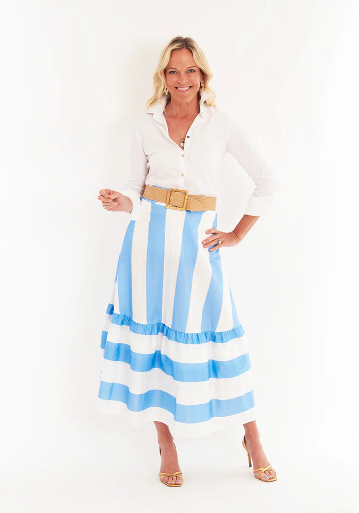 Trask Skirt | Sky Top Stripe