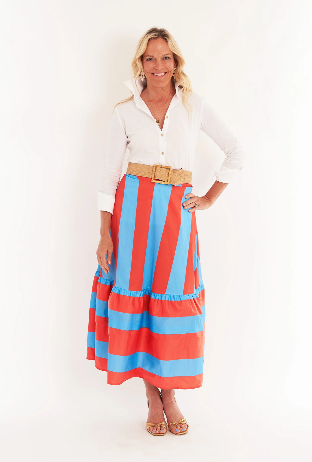 Trask Skirt | Americana Stripe - Charlotte's Inc