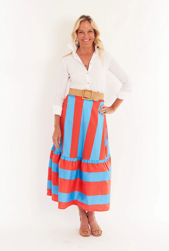 Trask Skirt | Americana Stripe - Charlotte's Inc