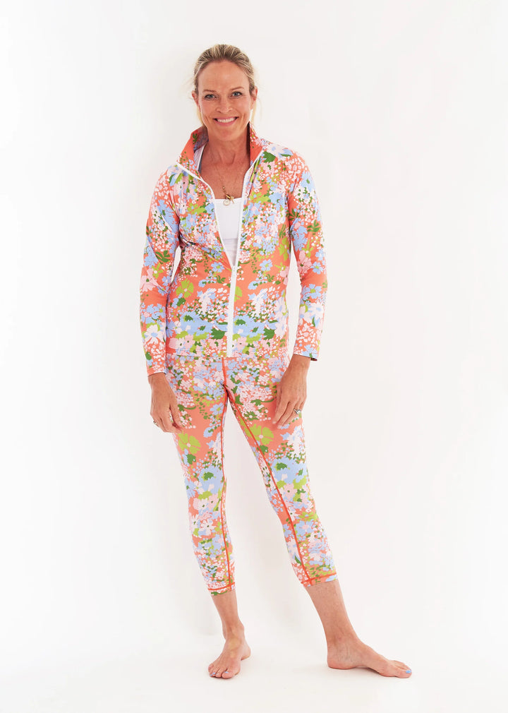 Lagoon Full Zip | Poppy Guava - Charlotte's Inc