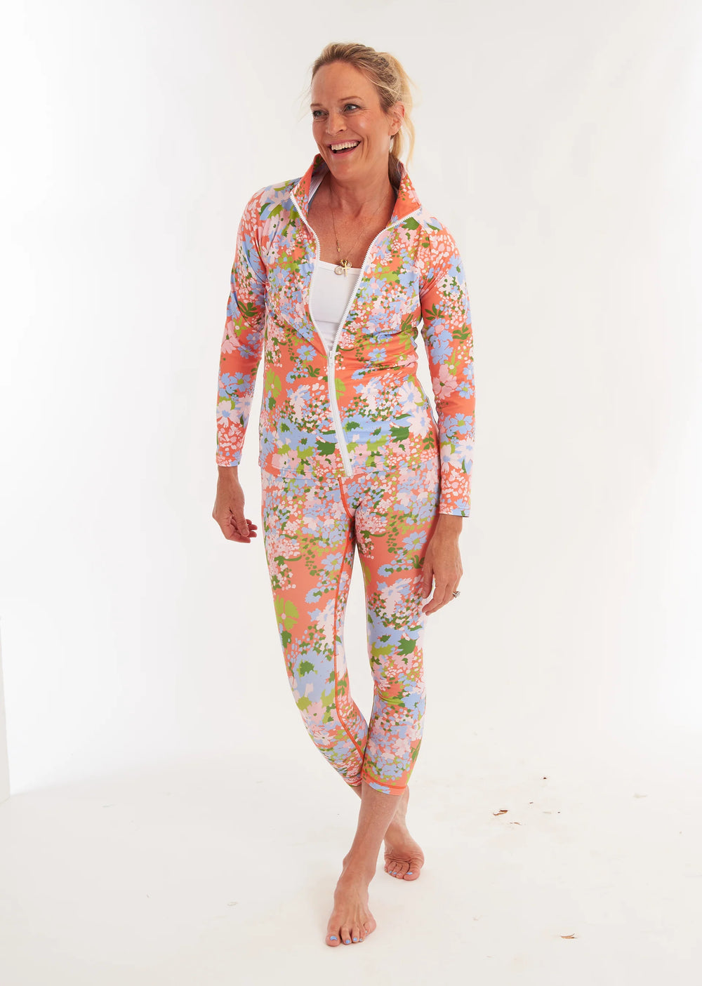 Lagoon Full Zip | Poppy Guava - Charlotte's Inc