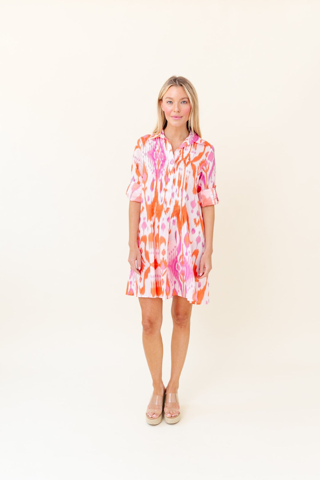 Sheridan French Mallory Dress | Blush Sunrise Ikat