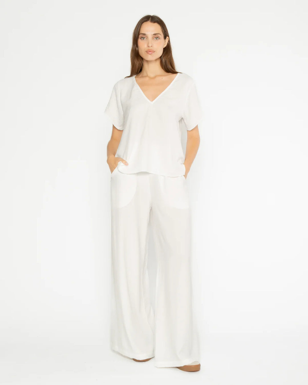 Satin Crepe Yacht Pant | Off White