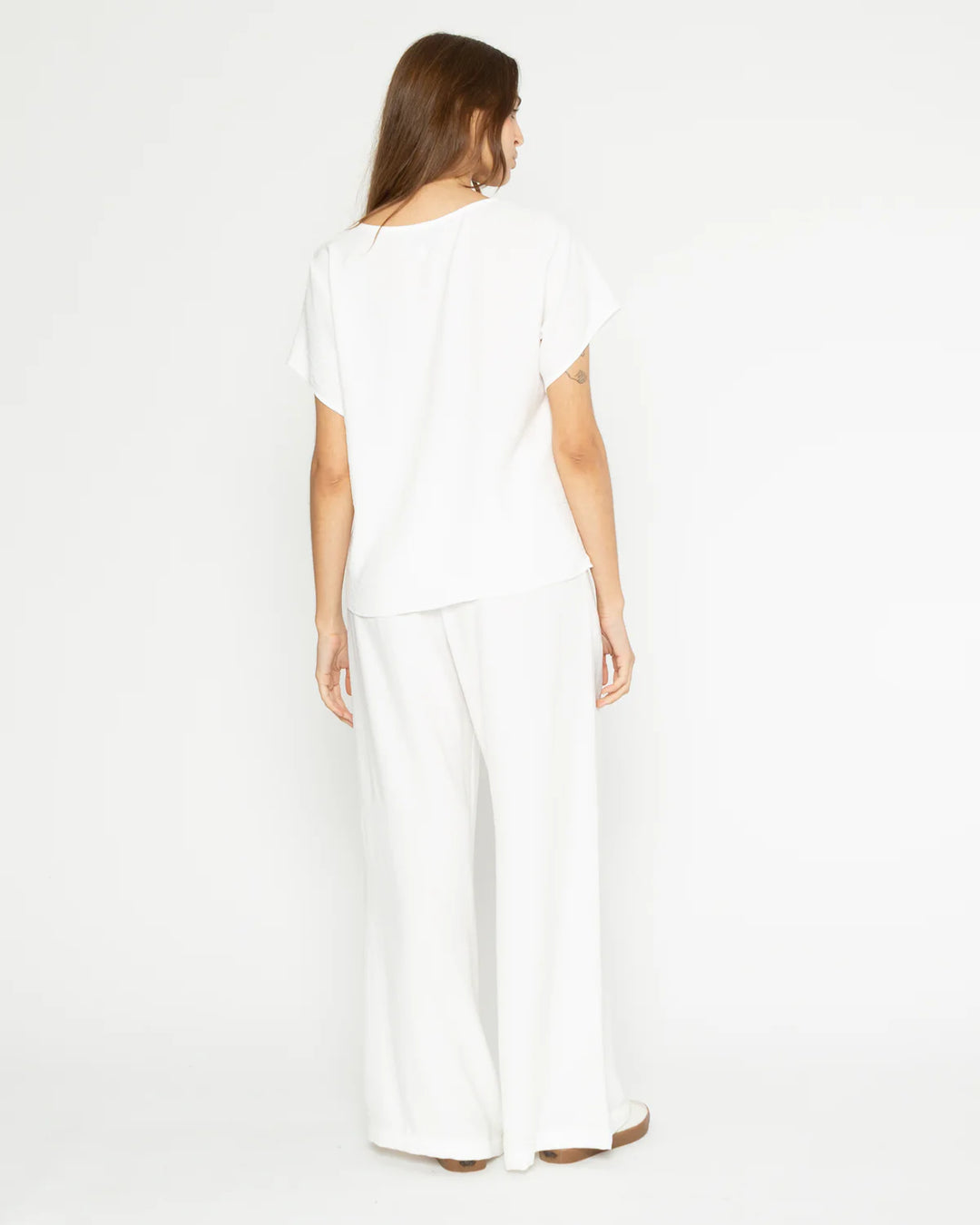 Satin Crepe Yacht Pant | Off White