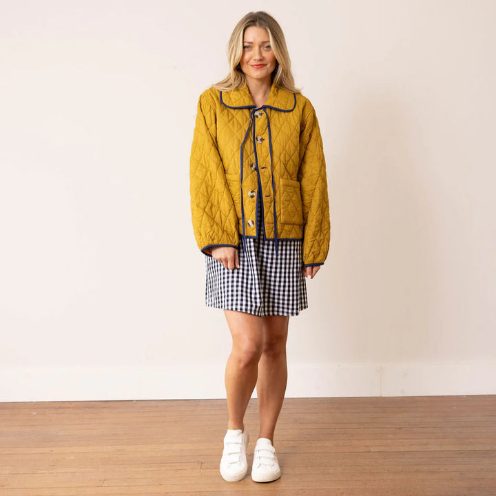 Stevie Quilted Jacket | Reversible Stripe