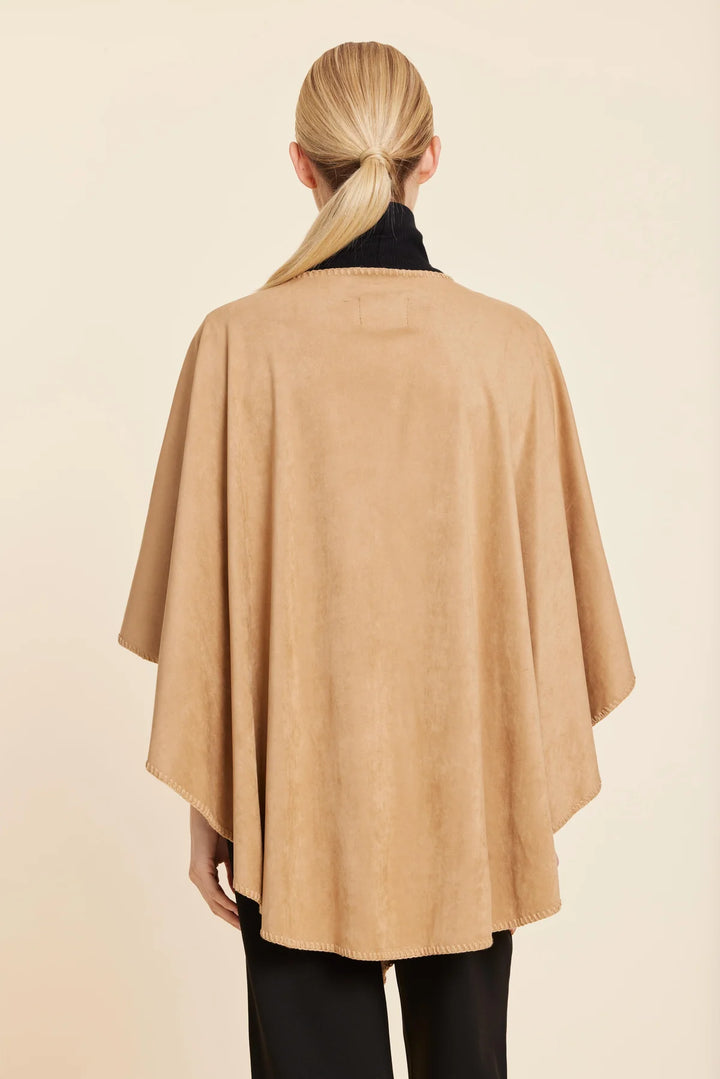 Faux Suede Wrap | Camel