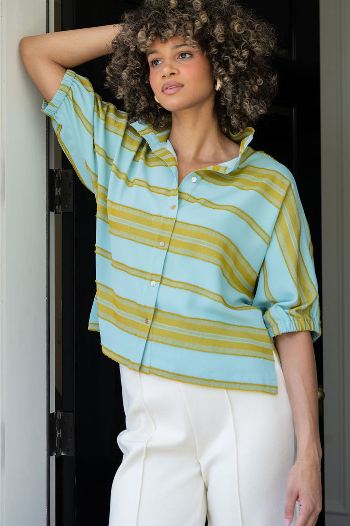 Bonny Top | Fringe Stripe