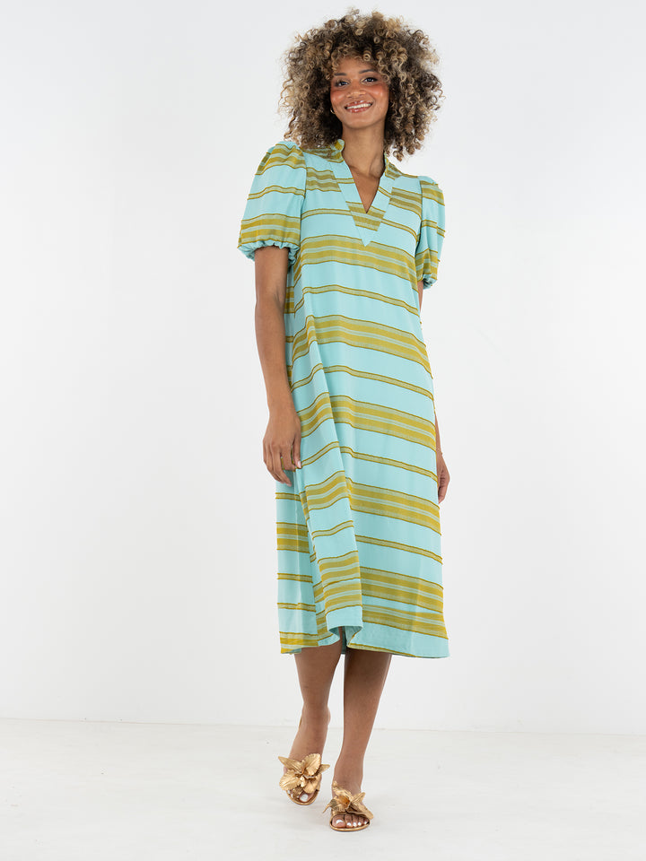 Hampton Dress | Fringe Stripe