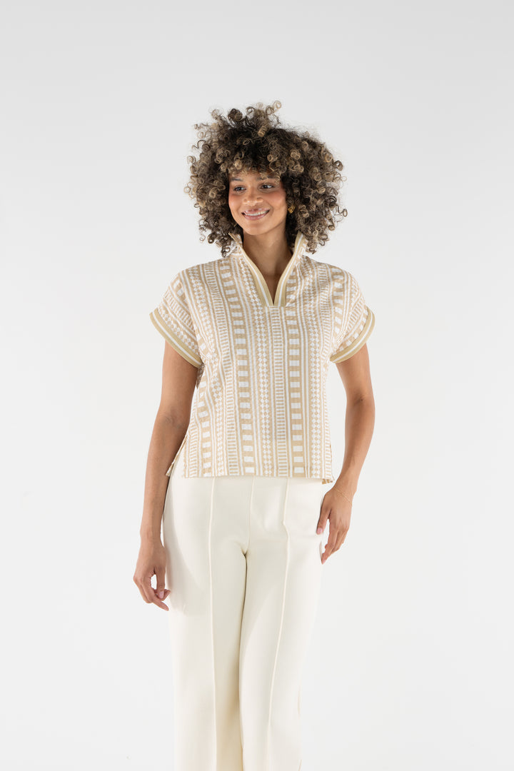 Riviera Top | Piazza Stripe