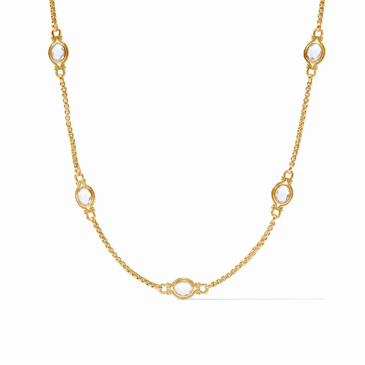 Saratoga Stone Station Necklace | +Colors