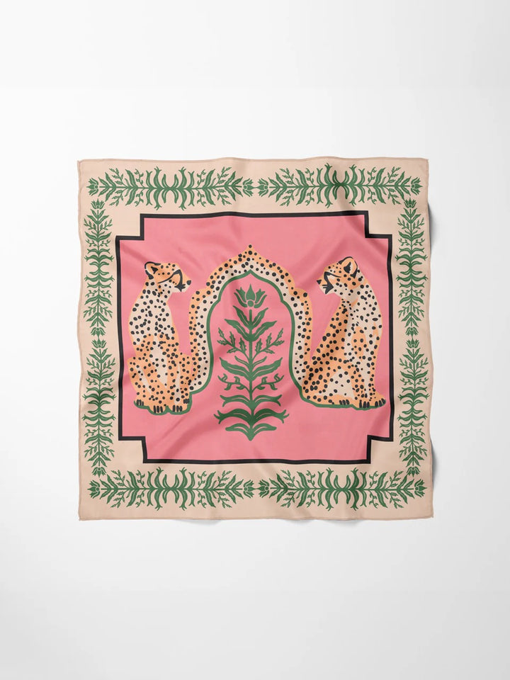 Silk Scarf | Cabana Cat - Charlotte's Inc