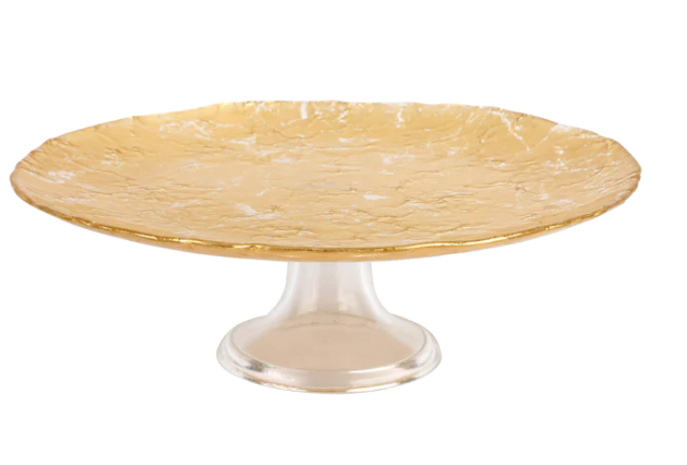 Vietri Moon Glass Cake Stand
