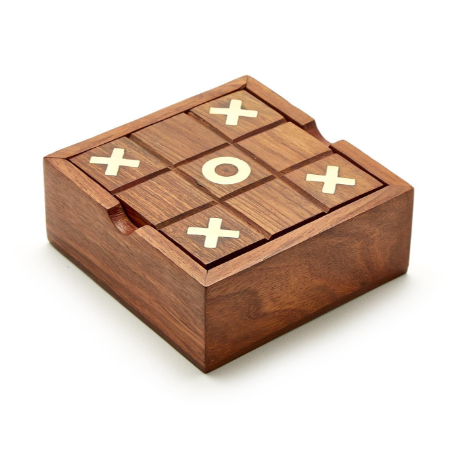 2-in-1 Game Set in Hand-Crafted Storage Box