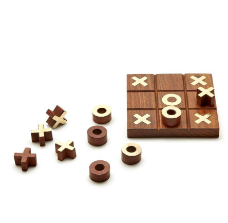 2-in-1 Game Set in Hand-Crafted Storage Box