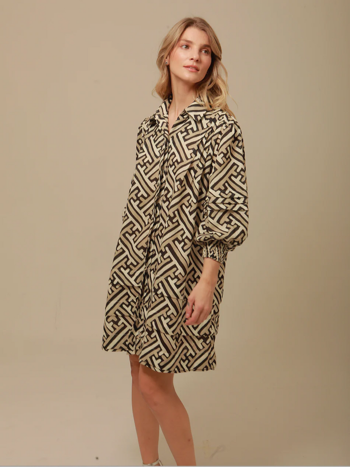 Aurora Dress | Black/Ivory