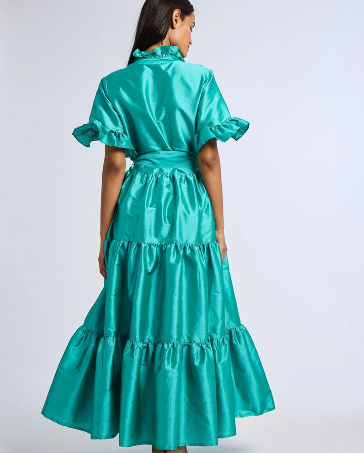 Victoria Dress | Jade Trafetta
