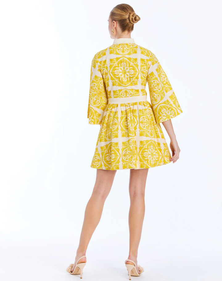 Carmen Mini Dress | Azulejo Yellow