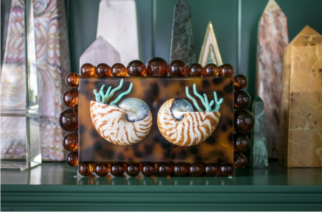 Tortoiseshell Nautilus Purse