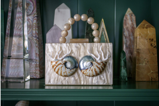 Champagne Nautilus Purse + Handle
