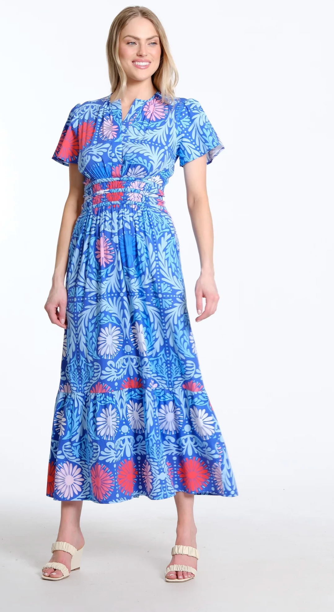 Eloise Dress | Cobalt Jardin
