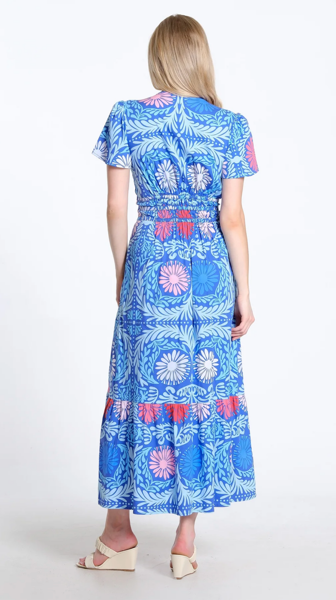 Eloise Dress | Cobalt Jardin