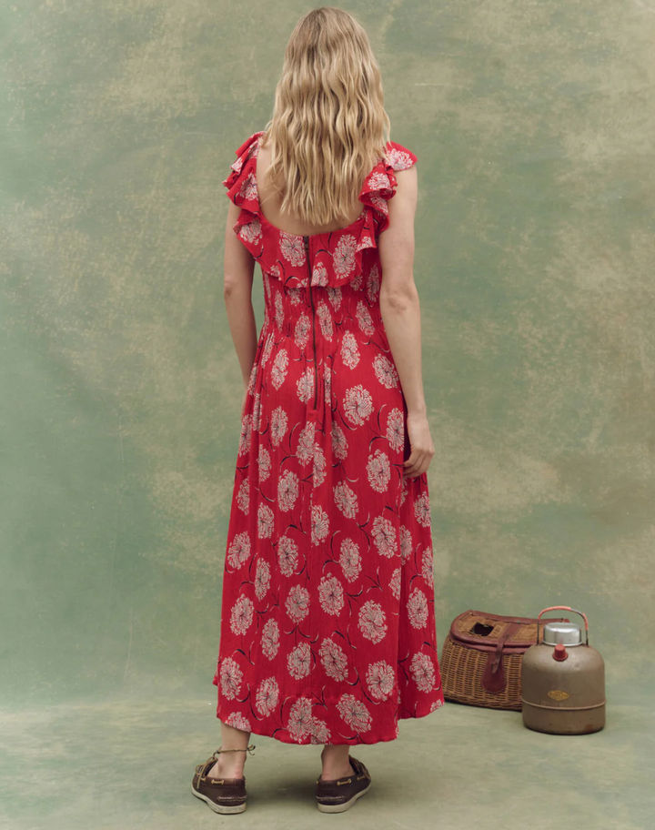 The Havana Dress | True Red Dancing Floral