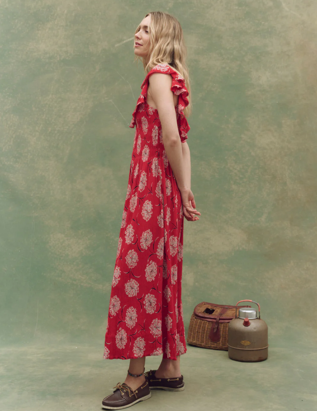 The Havana Dress | True Red Dancing Floral