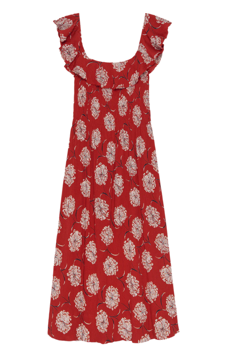 The Havana Dress | True Red Dancing Floral