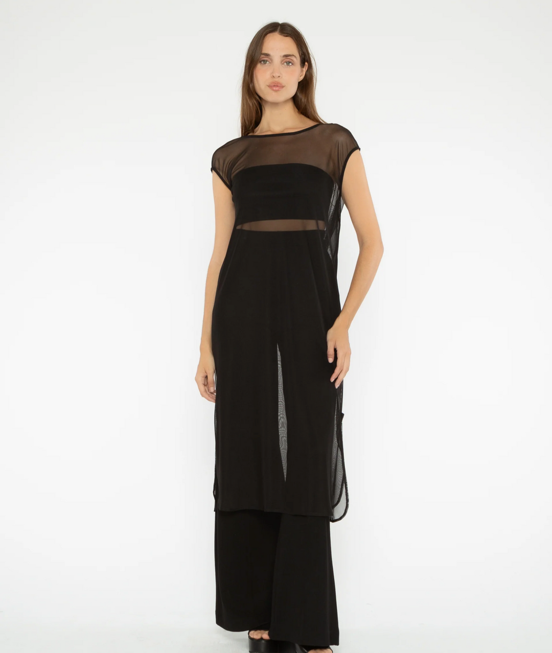 Mesh Column Dress and Slip Mesh Column Dress and Slip