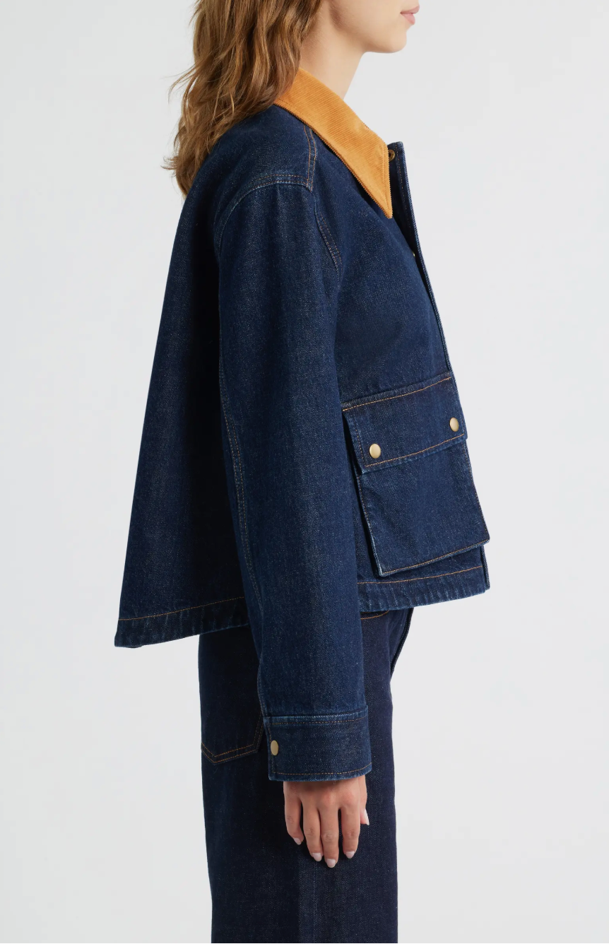 The Denim Swingy Jacket | Midnight Rise
