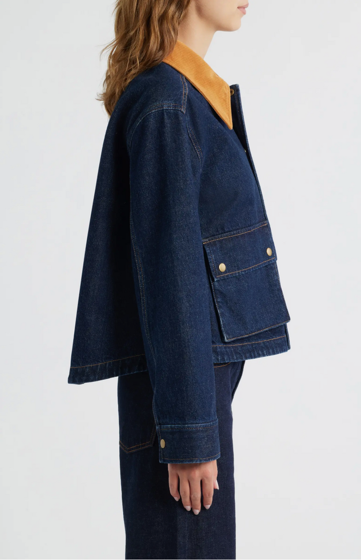 The Denim Swingy Jacket | Midnight Rise