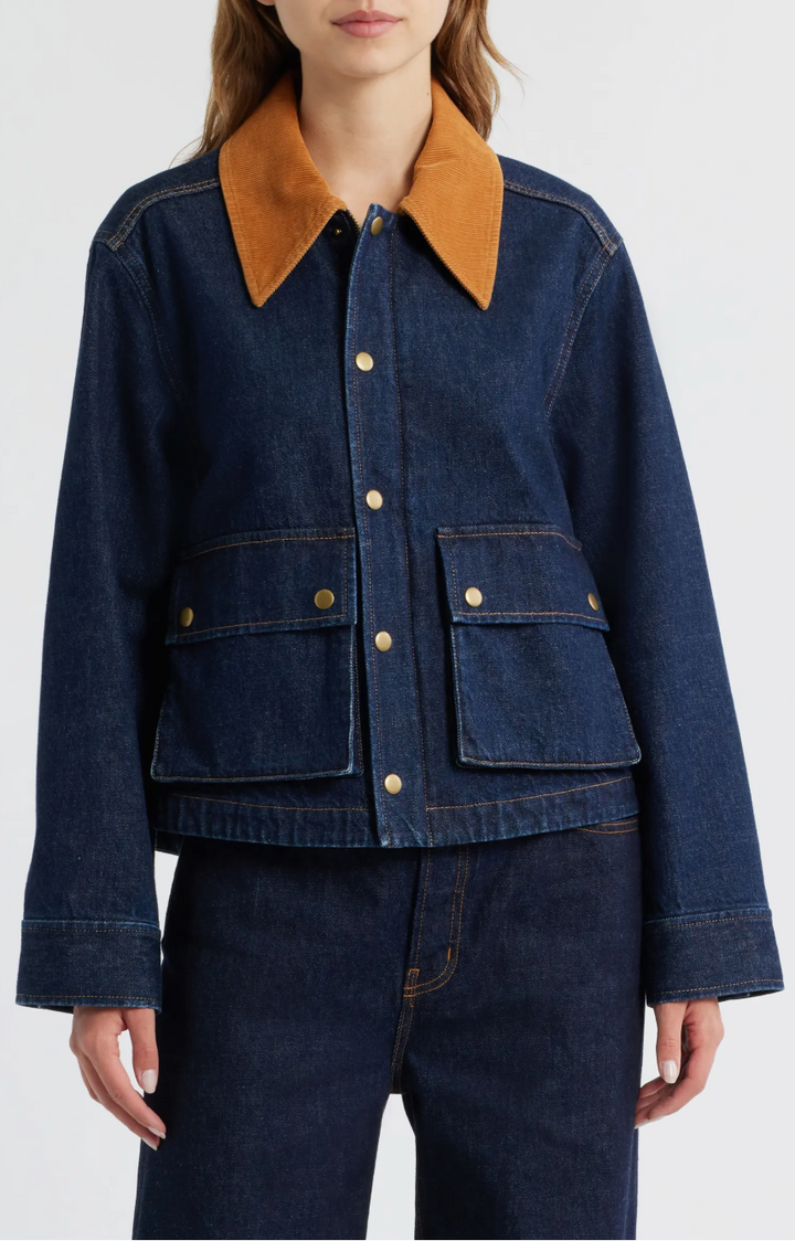 The Denim Swingy Jacket | Midnight Rise