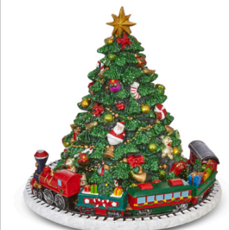 Animated Musical Tree w/ Train 6.25"