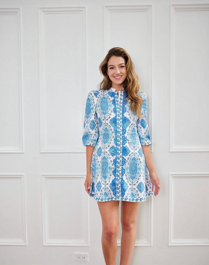 Button Front Shirt Dress | Park Paisley