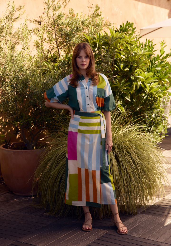 Leigh Wrap Skirt Vista