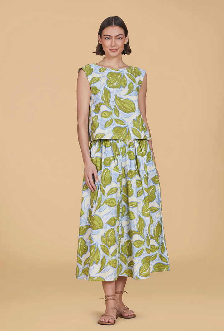 Georgia Skirt Zest Leaves