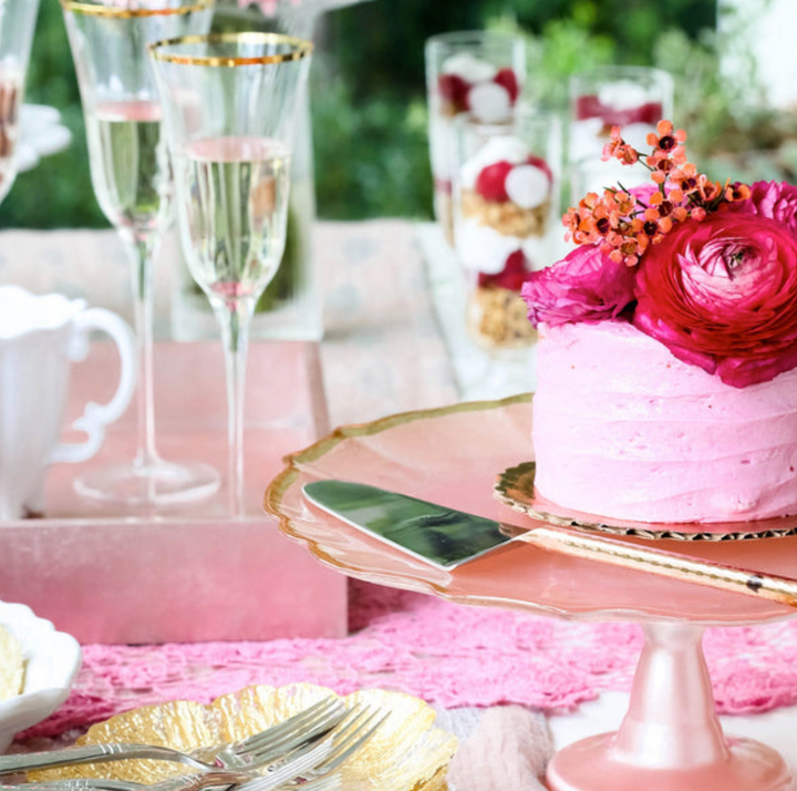 Baroque Glass Cake Stand | + Colors